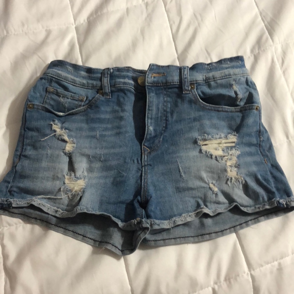 High wasted Express denim shorts